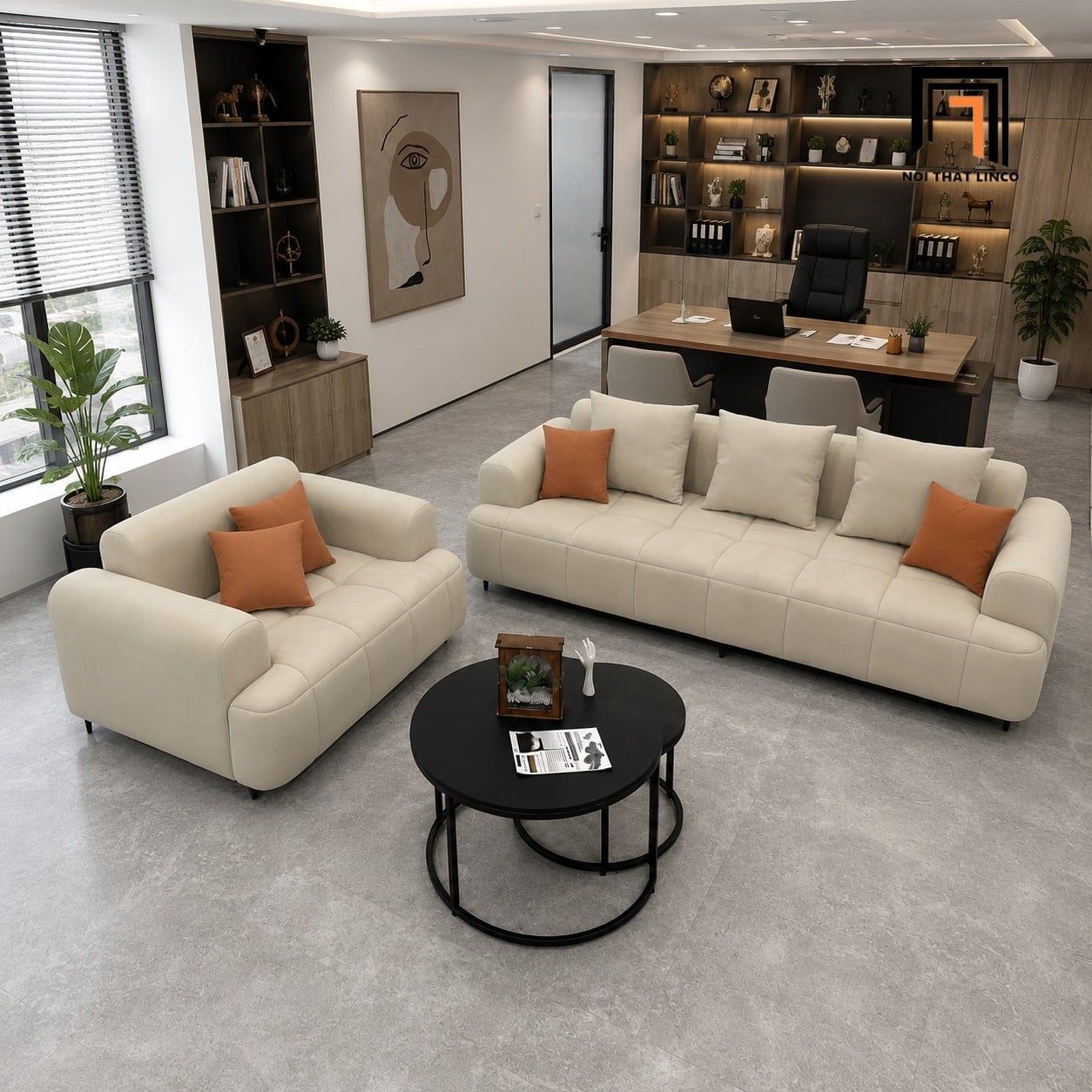  Bộ sofa phòng khách KT117 Camiel thiết kế thanh lịch 