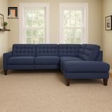  Bộ ghế sofa góc L GT17 Toranado 2m4 x 2m giật nút sang trọng 