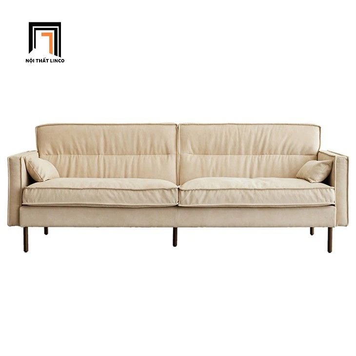  Ghế sofa băng vải nhung màu be kem BHQ52 Conrad 2m giá rẻ 