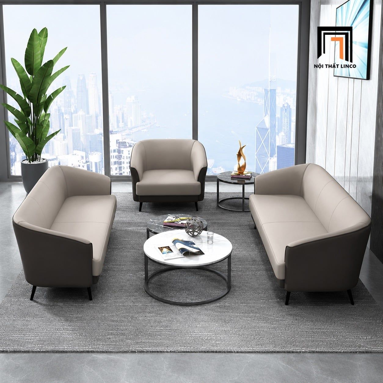  Ghế sofa văn phòng KT157 Rigaud bền đẹp và sang trọng 