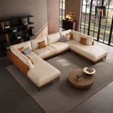  Ghế sofa chữ U UT49 Martisse 3m da công nghiệp hiện đại 