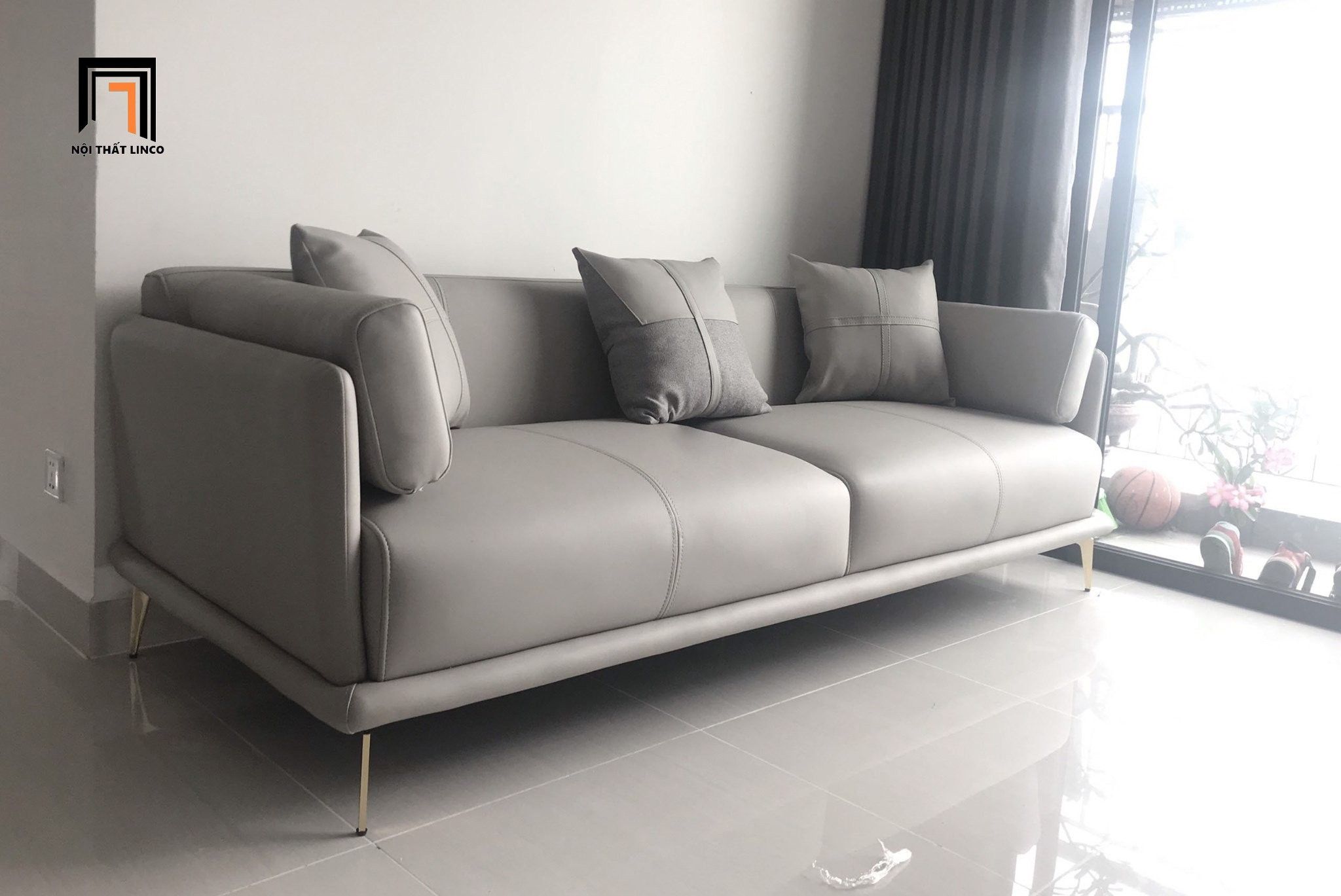  Sofa văng kiểu dáng hiện đại BHQ48 Tioga 2m2 da sang trọng 
