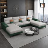  Sofa chữ U da giả UT84 Yangchu 3m1 thiết kế tinh tế 