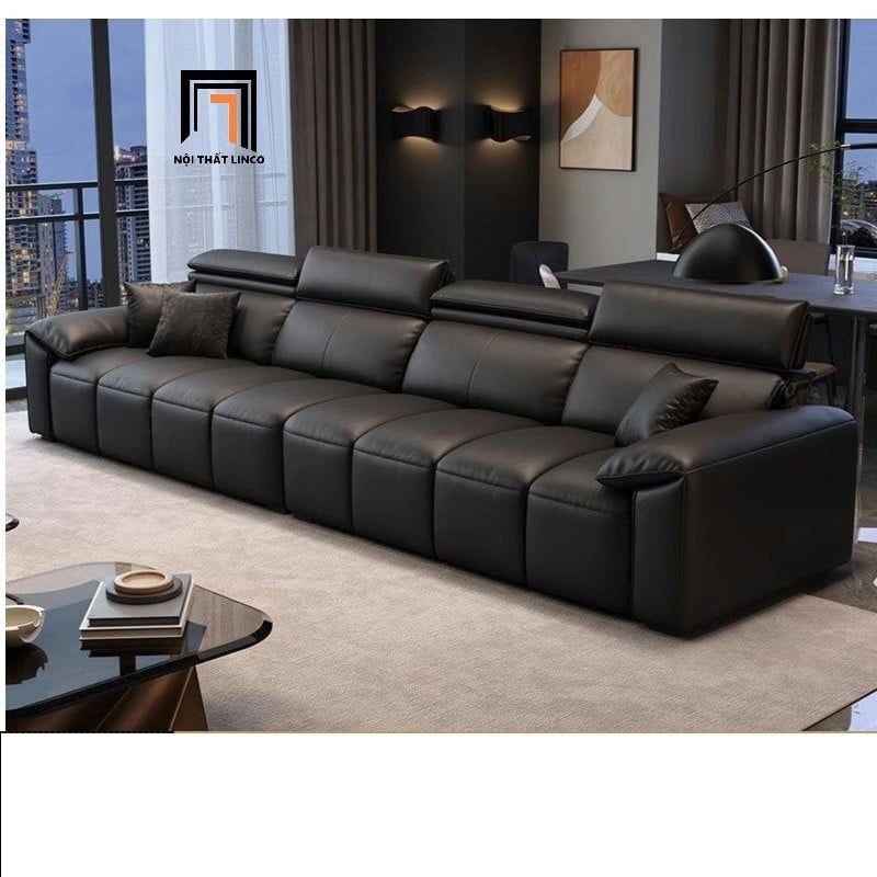  Sofa băng da công nghiệp 2m6 BHQ65 Rochelle kê đầu gật gù 