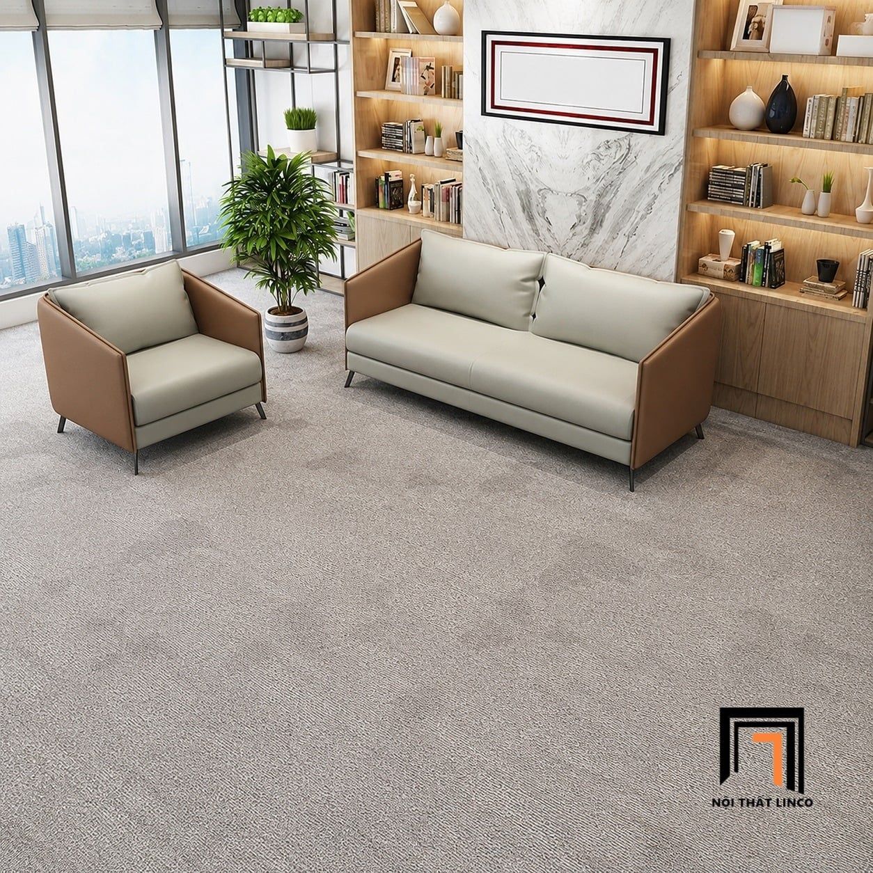  Ghế sofa tiếp khách KT147 Roxton cho không gian chuyên nghiệp 
