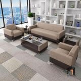  Bộ sofa da KT86 Corbeau hiện đại cho phòng tiếp khách 