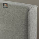  Giường ngủ giá rẻ GN120 Jovah bọc vải màu xám lông chuột 