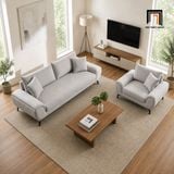  Sofa KT182 Creamy tông xám trắng phù hợp không gian hiện đại 