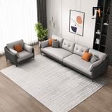  Set ghế sofa da giả hiện đại KT113 Nordice phòng khách đẹp 