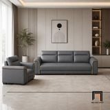  Bộ ghế sofa KT172 Rahan màu xám đậm phong cách hiện đại 