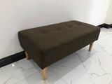  Ghế đôn sofa giá rẻ 1m x 50 màu nâu đậm vải bố 