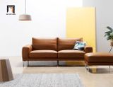  Sofa băng 2m da giả màu nâu BHQ40 Palmas căn hộ chung cư 
