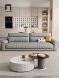  Ghế sofa băng da xám BHQ50 Esmond 2m4 kiểu dáng hiện đại 
