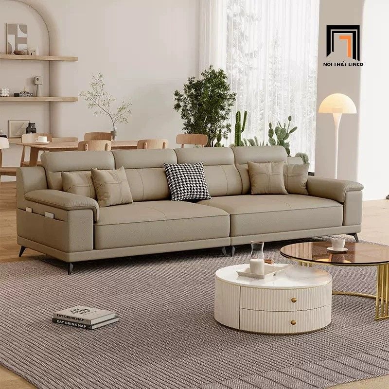  Ghế sofa băng da công nghiệp BHQ62 Pilton 2m4 sang trọng 