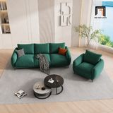  Sofa phòng khách KT173 Sydney màu xanh lá đẹp hiện đại 