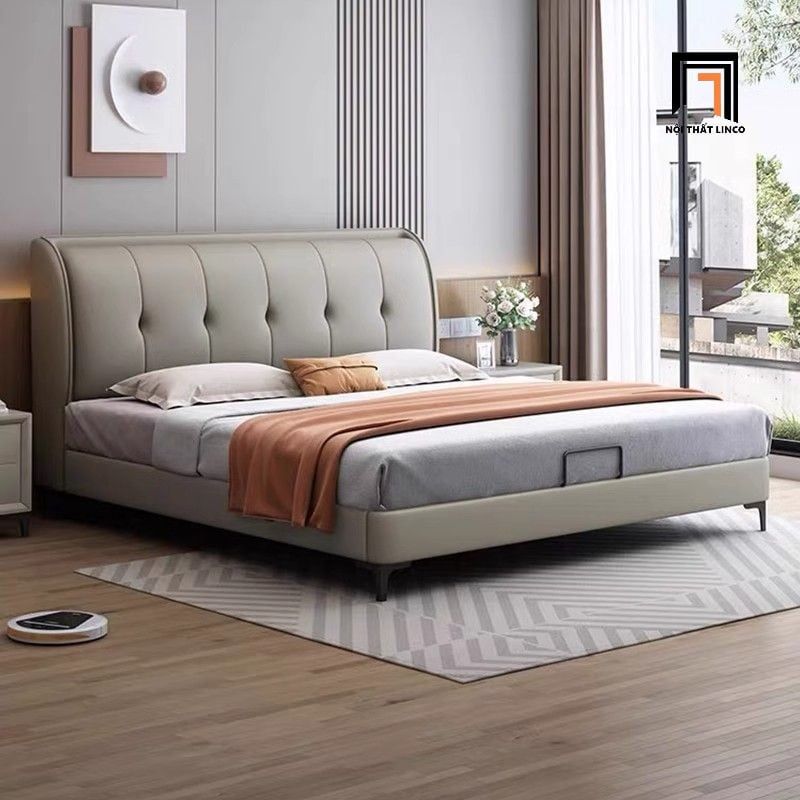  Giường bọc da công nghiệp GN119 Murry phòng ngủ sang trọng 