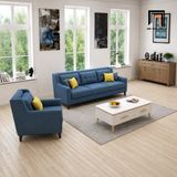  Bộ sofa KT95 Firmini màu xanh dương đẹp cho phòng khách 