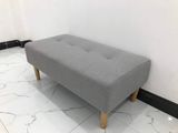  Ghế sofa đôn xám trắng giá rẻ 1m x 50 cho tiệm shop nhỏ 