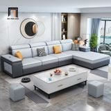  Bộ sofa U da công nghiệp UT40 Harmse dài 3m5 hiện đại 