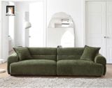  Ghế sofa băng nỉ màu xanh rêu BHQ46 Valley dài 2m2 sang trọng 