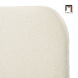  Giường ngủ vải lông cừu giá rẻ GN122 Reigen 1m6 trắng kem 