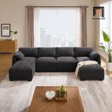  Set ghế sofa U phòng khách thư giãn UT28 Dermott 3m2 giá rẻ 