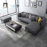  Bộ ghế sofa góc L GT21 Grace 3m1 x 1m6 chạy viền trắng đẹp 