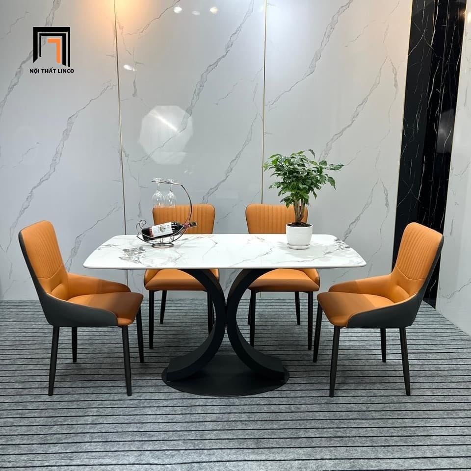  Combo bàn ăn 4 ghế xinh xắn 4-BAD4-Braia cho chung cư 