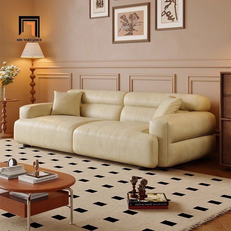  Ghế sofa băng 2m1 da Pu bóng BHQ76 Fernal màu xanh lá 