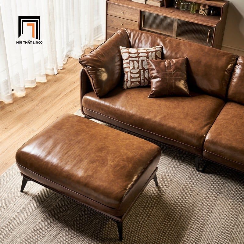  Ghế sofa băng da cao cấp BHQ58 Natuco 2m2 phòng khách đẹp 