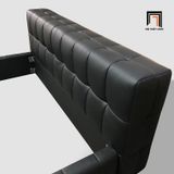  Giường ngủ bọc da cao cấp xám đậm GN104 Beloei chia ô múi 