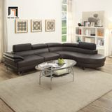  Bộ ghế sofa góc sang trọng GT26 Derang 2m5 x 2m màu nâu đậm 