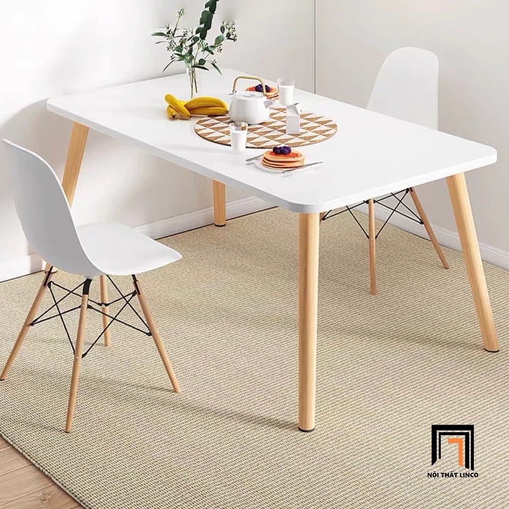  Bộ bàn ăn chữ nhật 4 ghế ngồi 106-BAG4-Gilman phòng bếp xinh 