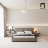  Giường ngủ hiện đại bọc da GN88 Acme xám đậm sang trọng 