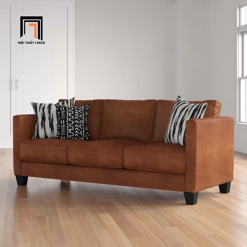  Ghế sofa băng da giả cao cấp BT7 Obaton dài 2m cho gia đình 
