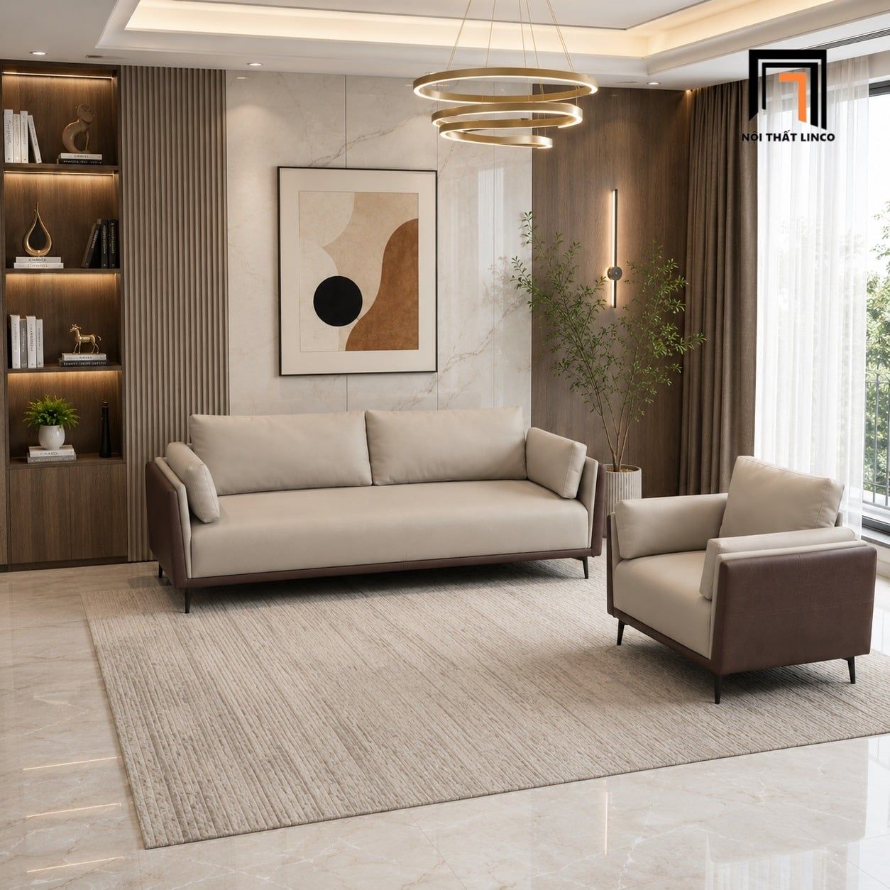  Bộ sofa phòng khách KT102 Humber sang trọng và tiện nghi 