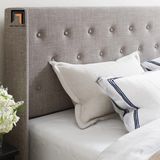  Giường ngủ vải nỉ bố GN107 Standie giật nút 1m6 x 2m gia đình 