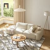  Bộ ghế sofa góc L vải nỉ GT271 Cary 2m5 x 2m phòng khách đẹp 