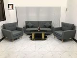  Bộ ghế sofa xám lông chuột KL5 Piloc cho văn phòng làm việc 