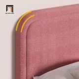  Giường ngủ vải nỉ màu hồng GN89 Mistam xinh xắn cho gia đình 