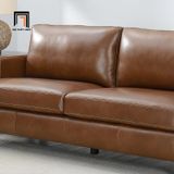  Ghế sofa băng da giả nâu đậm BT10 Maron dài 1m9 nhỏ gọn 