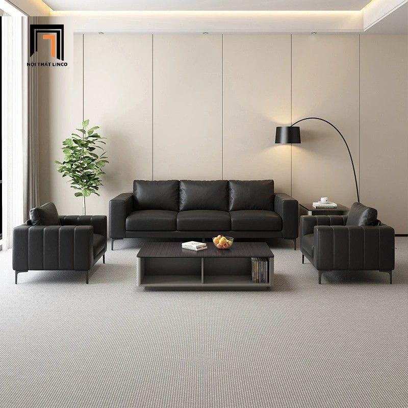  Bộ 2 ghế sofa da giả KHQ169 Hacien phòng khách gia đình 