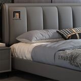 Giường ngủ da công nghiệp màu xám GN80 Lisaili sang trọng 