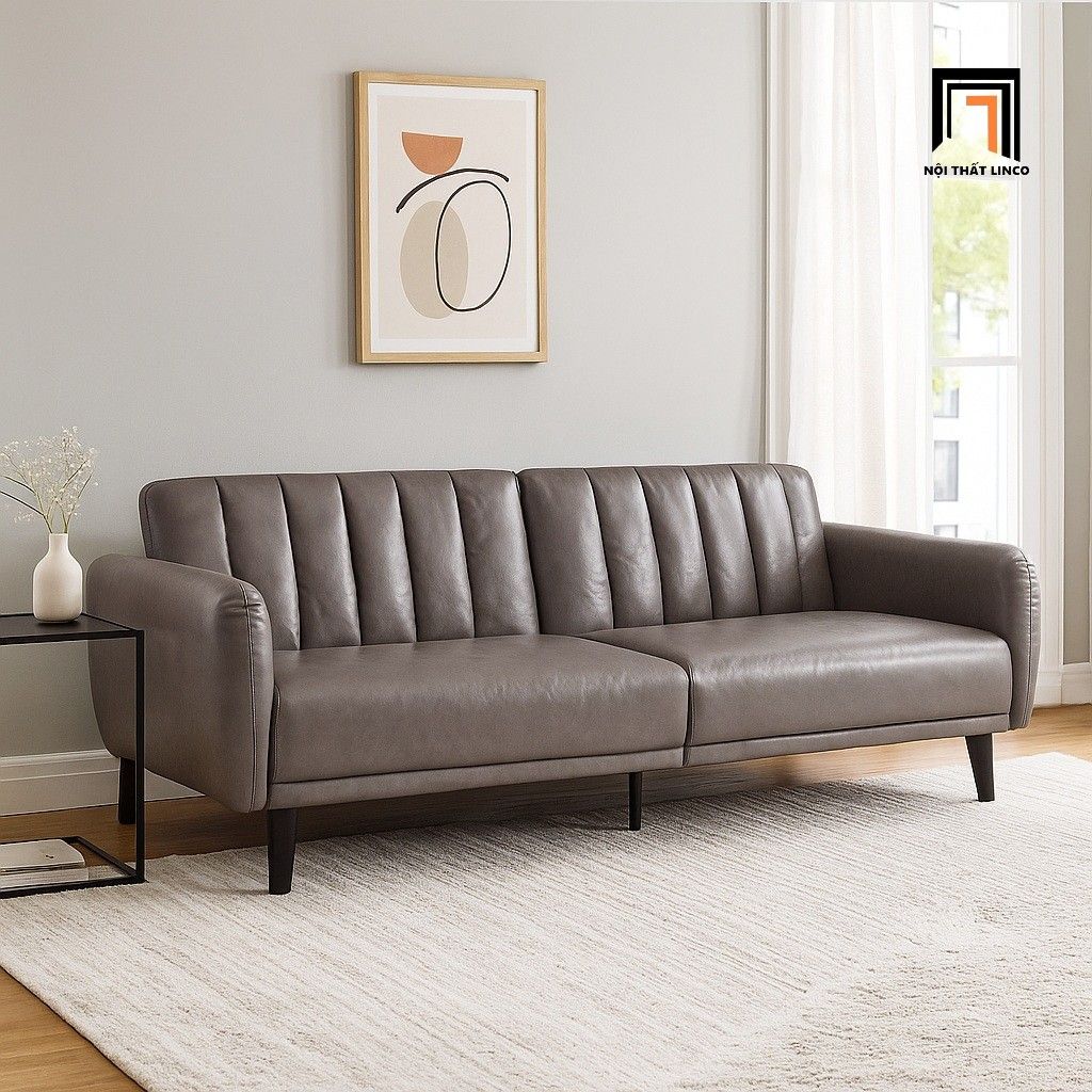  Ghế sofa giường nằm GB18 Mjkone bọc da công nghiệp dài 1m9 