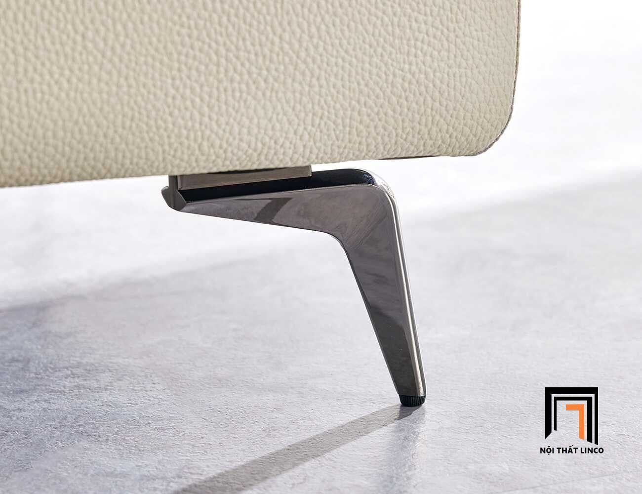  Ghế sofa văng dài 2m5 BHQ43 Crovat da chống trầy xám trắng 
