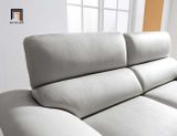 Ghế sofa băng gật gù da màu xám BHQ41 Toledo 1m9 sang trọng 