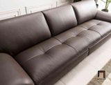  Ghế sofa băng da màu nâu đậm BHQ39 Chore 2m5 sang trọng 