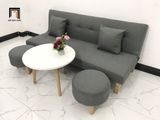 Bộ ghế sofa giường đa năng GBL1 xám lông chuột dài 1m7 