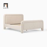  Giường ngủ vải nỉ nhung xám trắng GN125 Latham cho căn hộ 