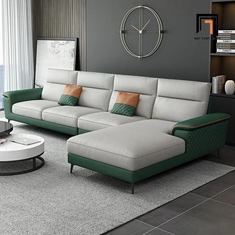  Sofa chữ U da giả UT84 Yangchu 3m1 thiết kế tinh tế 